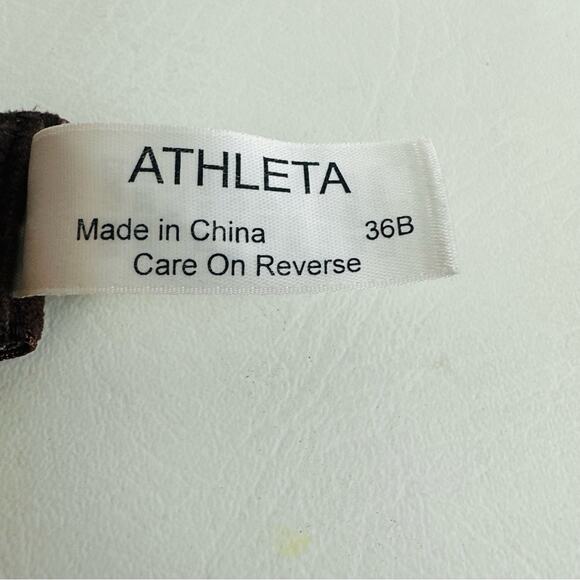 Athleta Floral Tank Top Racerback Built in Bra Athletic Purple Size 36B - Picture 6 of 7